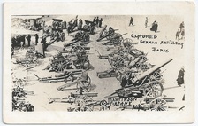 Captured German Artillery front